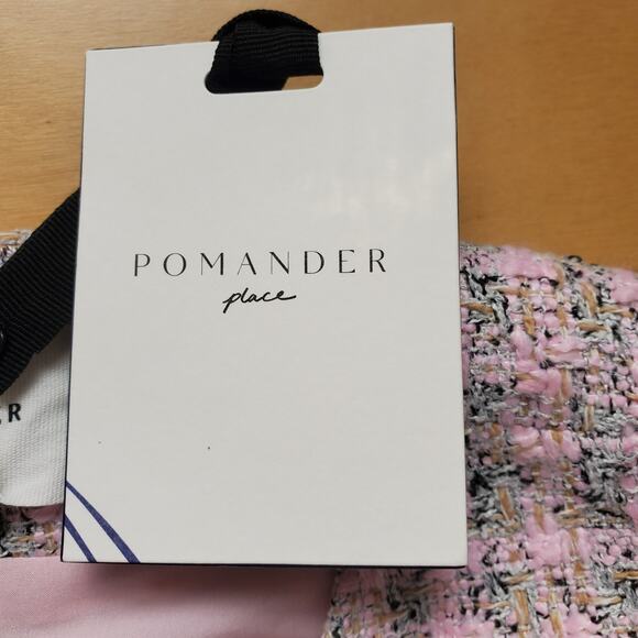 Tuckernuck Pomander Place Ethereal Tweed Bianca Dress Pink B1433 Size Medium New - Picture 9 of 11